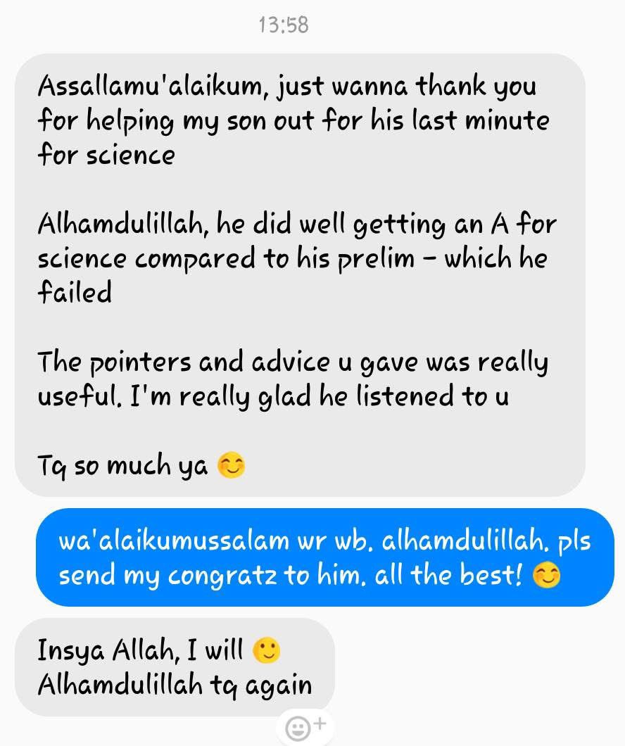 Parent testimonial 1